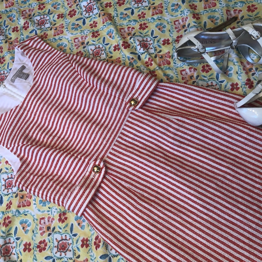Banana Republic- Orange and White Dress - Picture 8 of 8